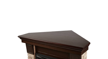 Портал Firelight Forte Wood 25U (угловой) камень коричневый, шпон темный дуб